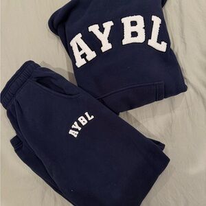 AYBL Women’s Dark Blue Sweatpants and Hoodie Set